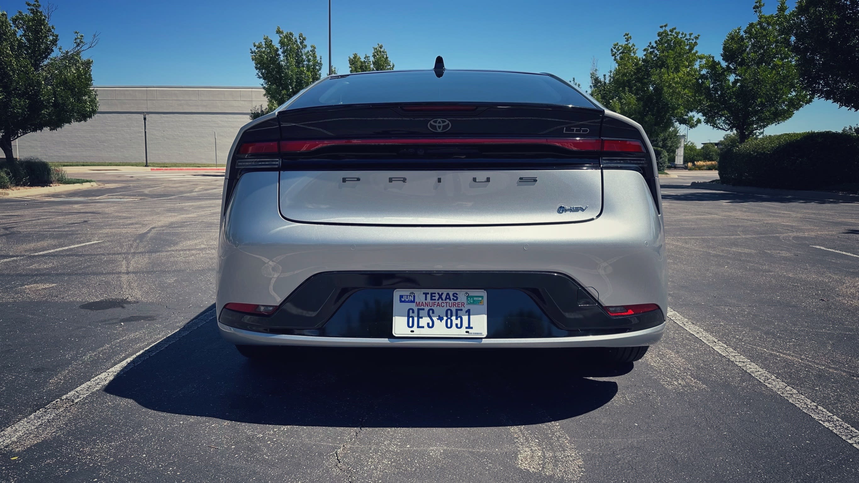 rear of the new Toyota Prius