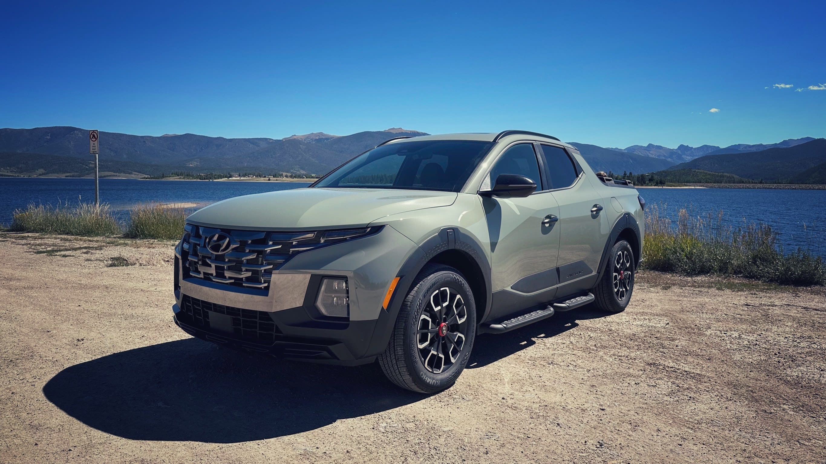 front and side of a 2024 Hyundai Santa Cruz