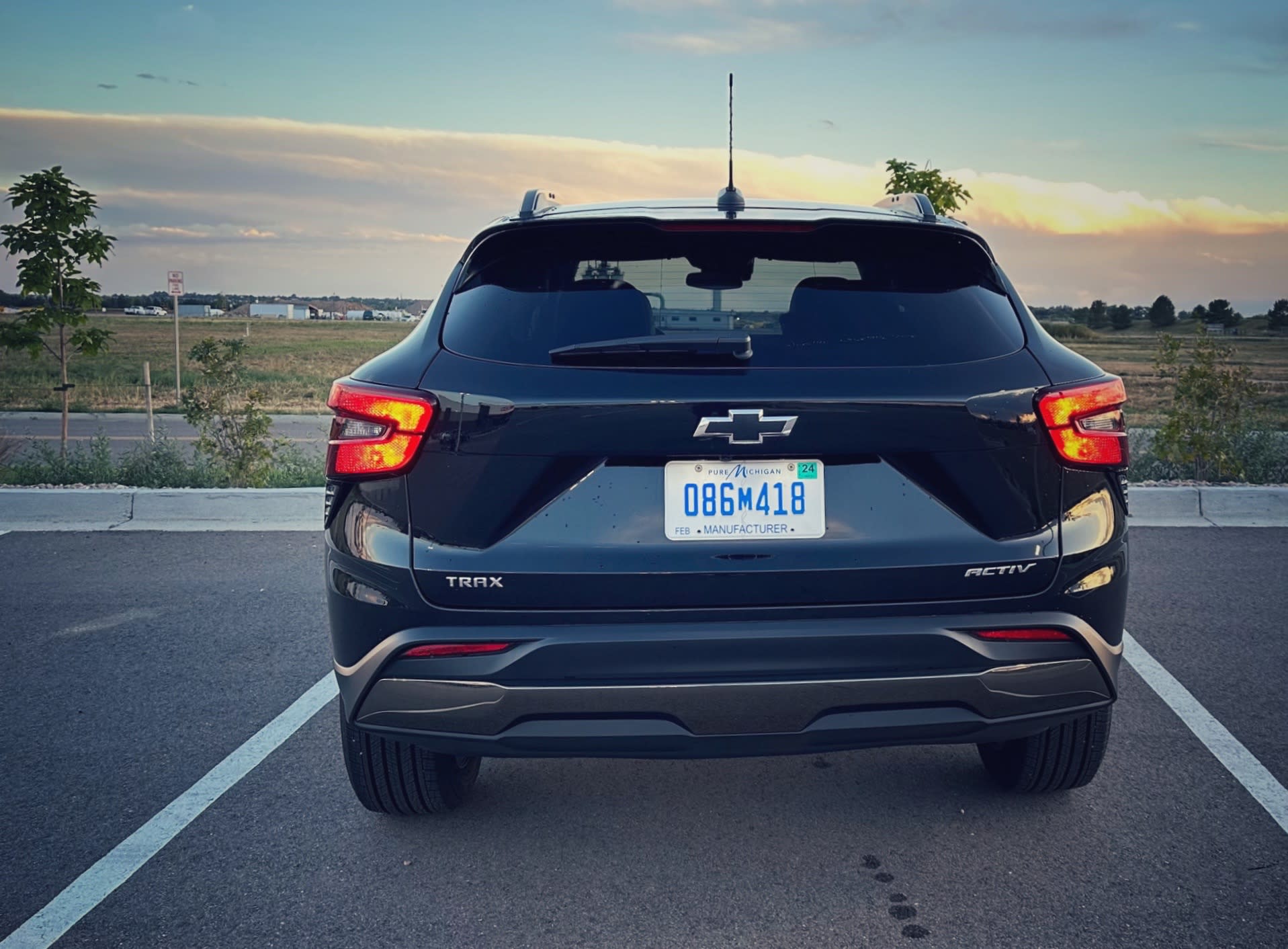 the rear of the 2024 Chevrolet Trax