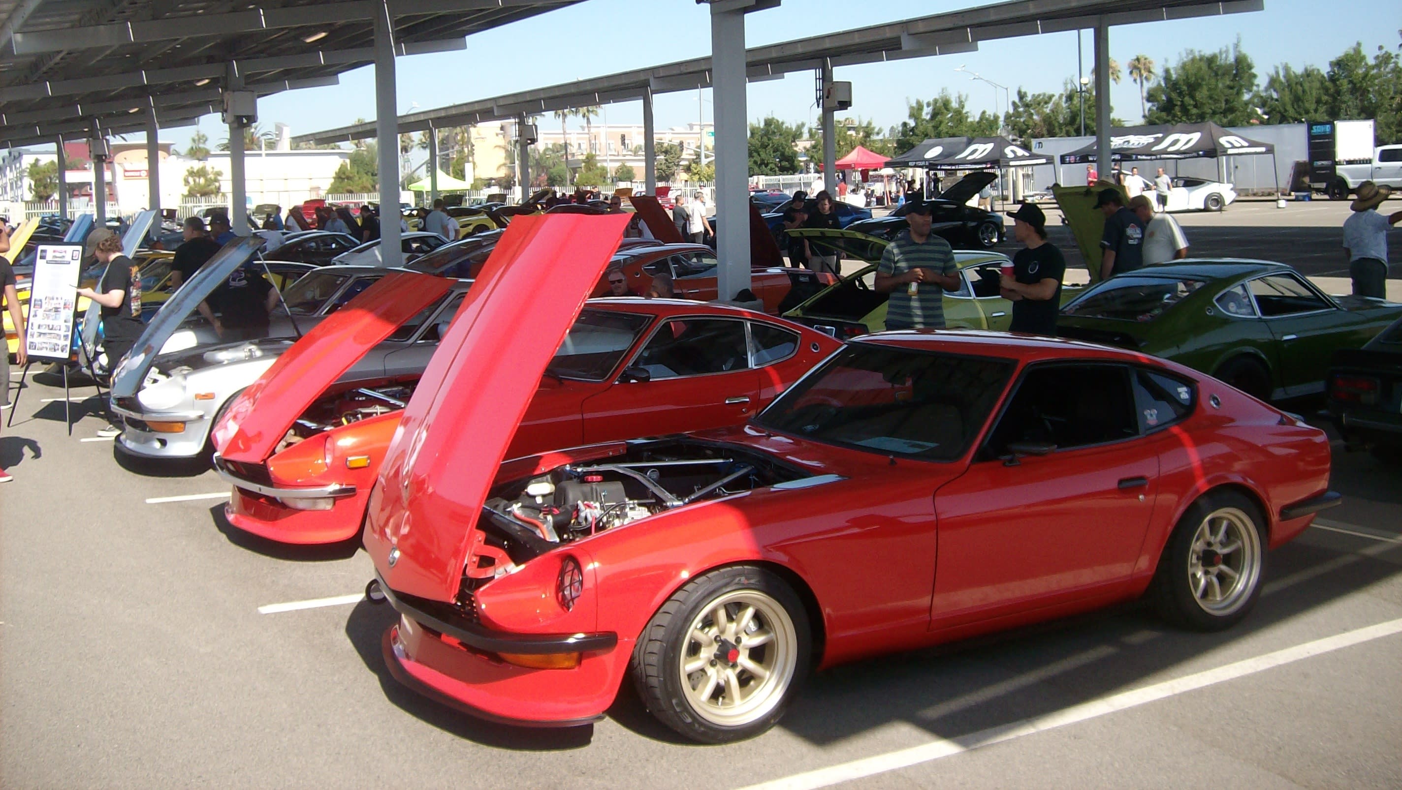 a sea of Datsuns at ZCon 2023