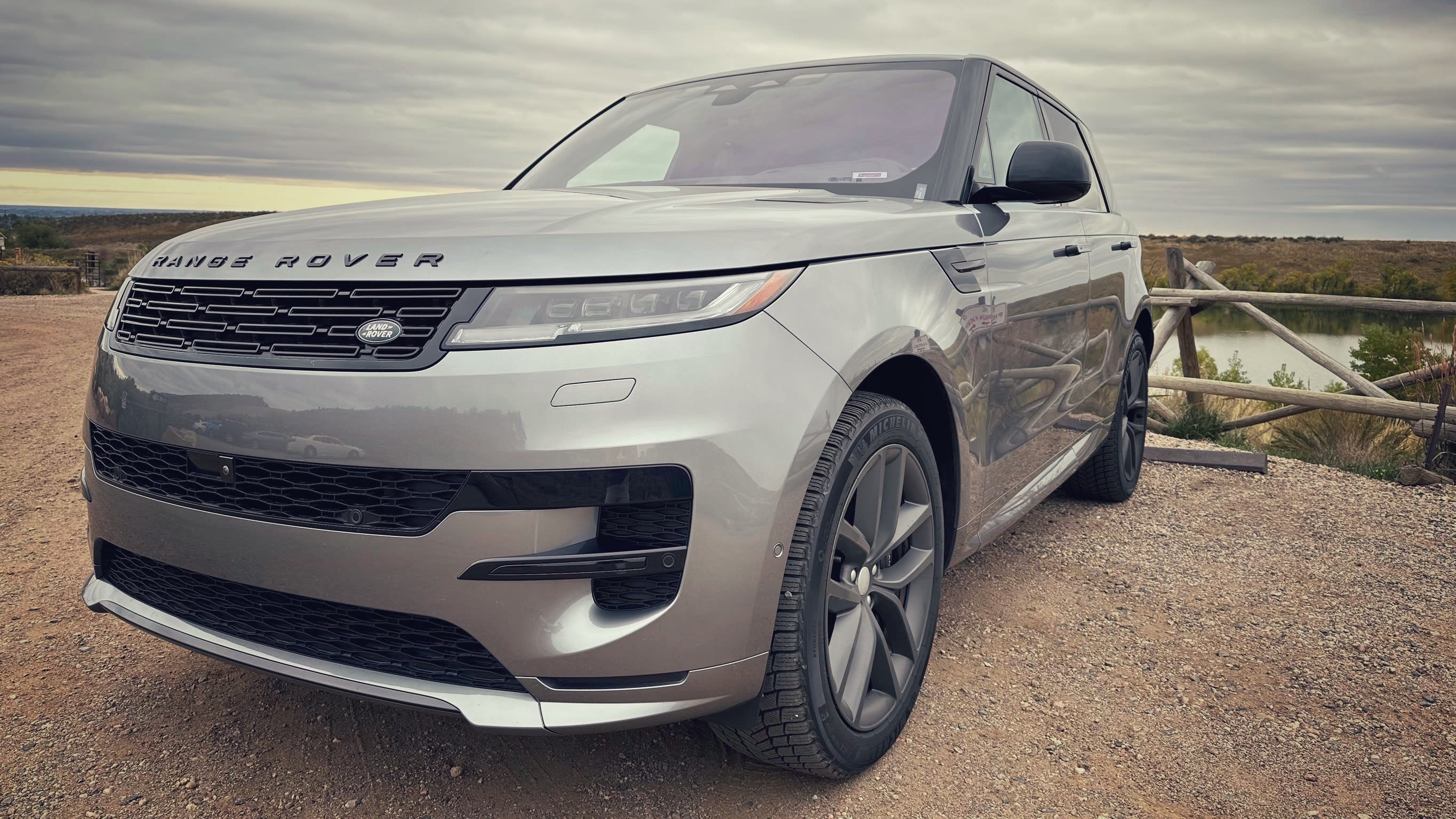 exterior front and side of the 2023 Range Rover Sport