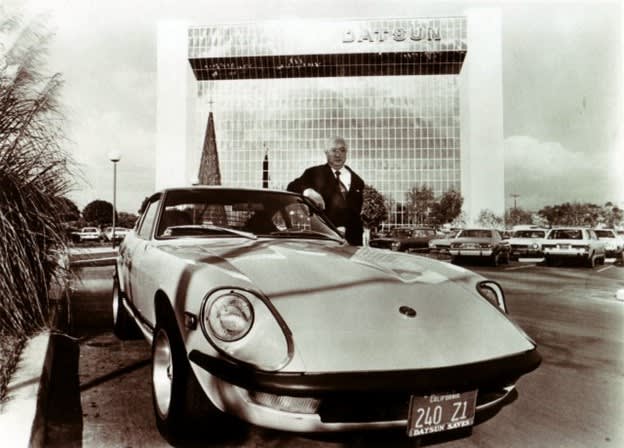 Mr K and the Datsun building