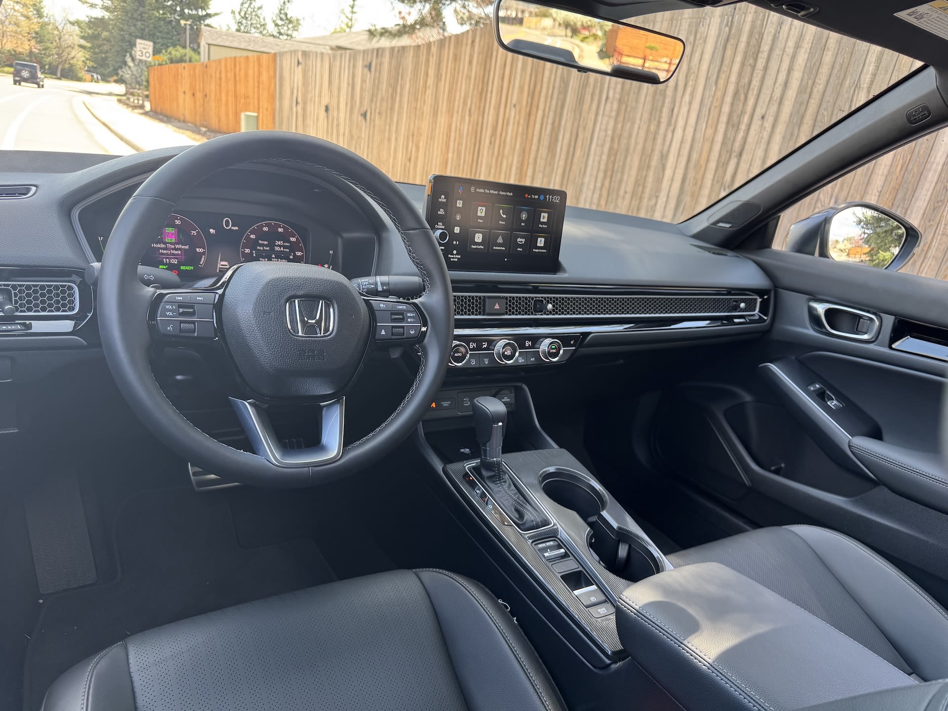 interior of the Honda Civic
