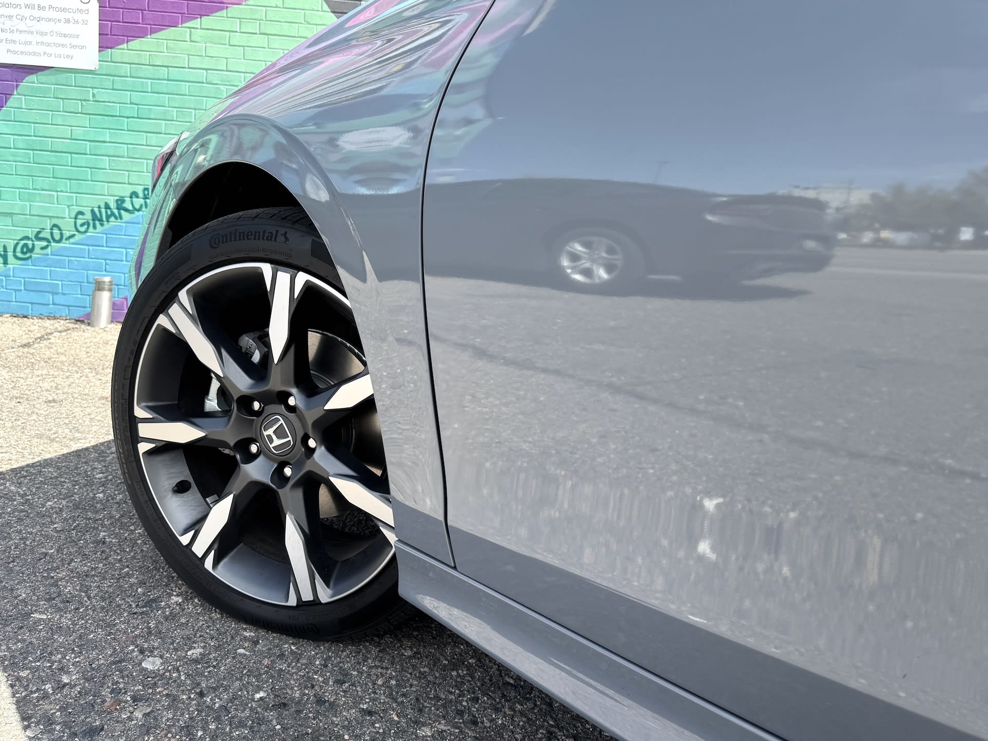 wheel on the Honda Civic