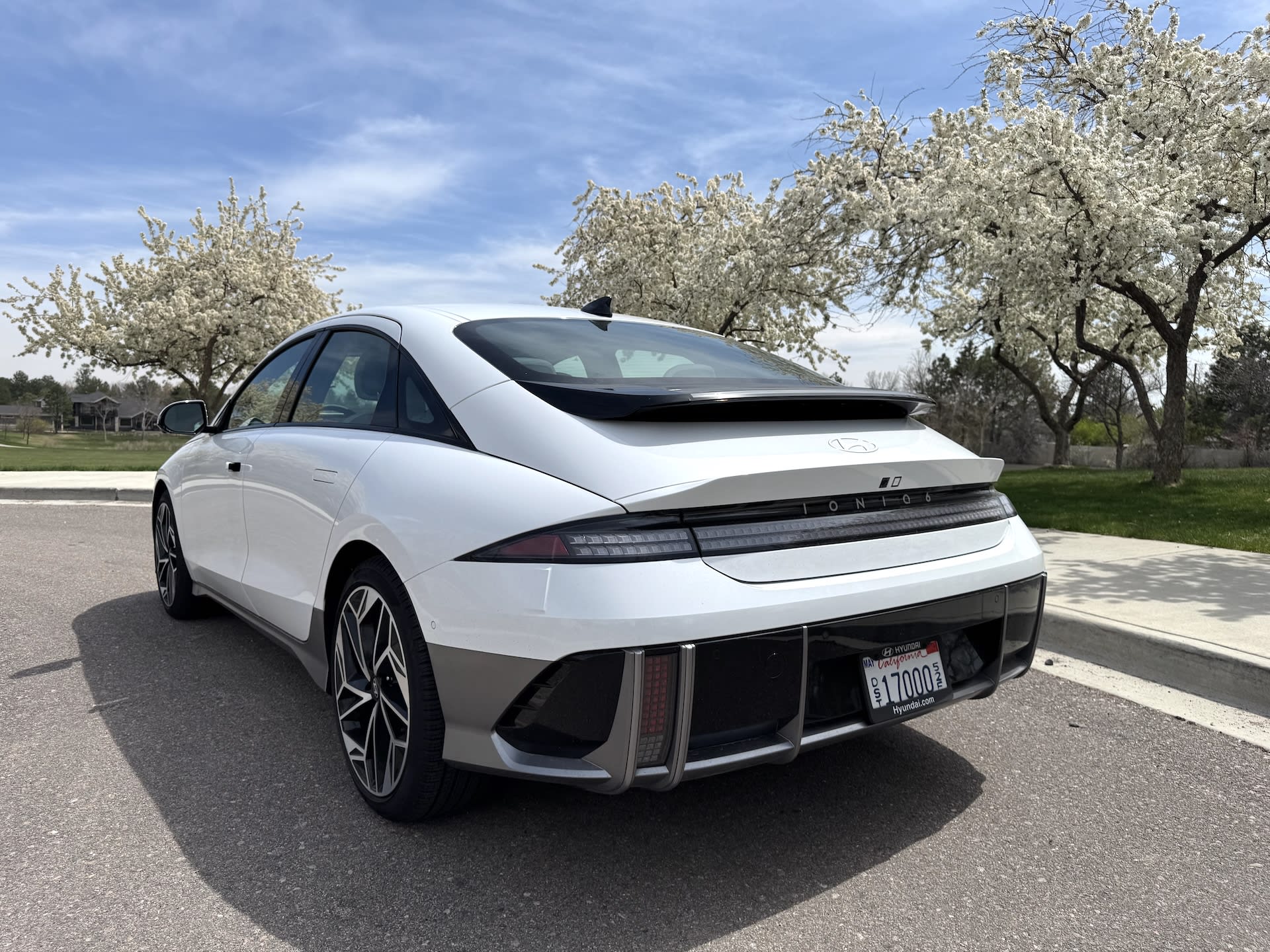 rear exterior of the Hyundai Ioniq 6