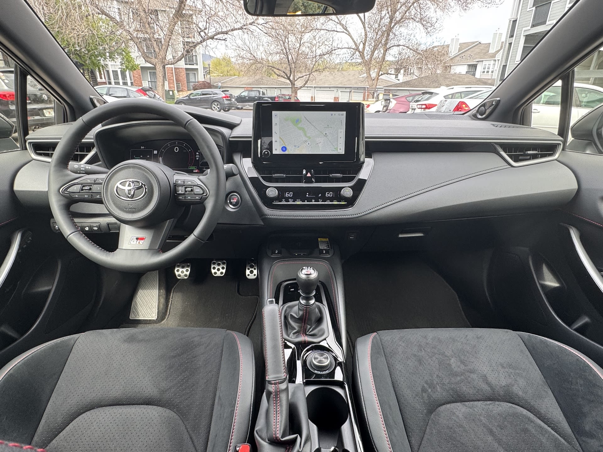 interior of the Toyota GR Corolla