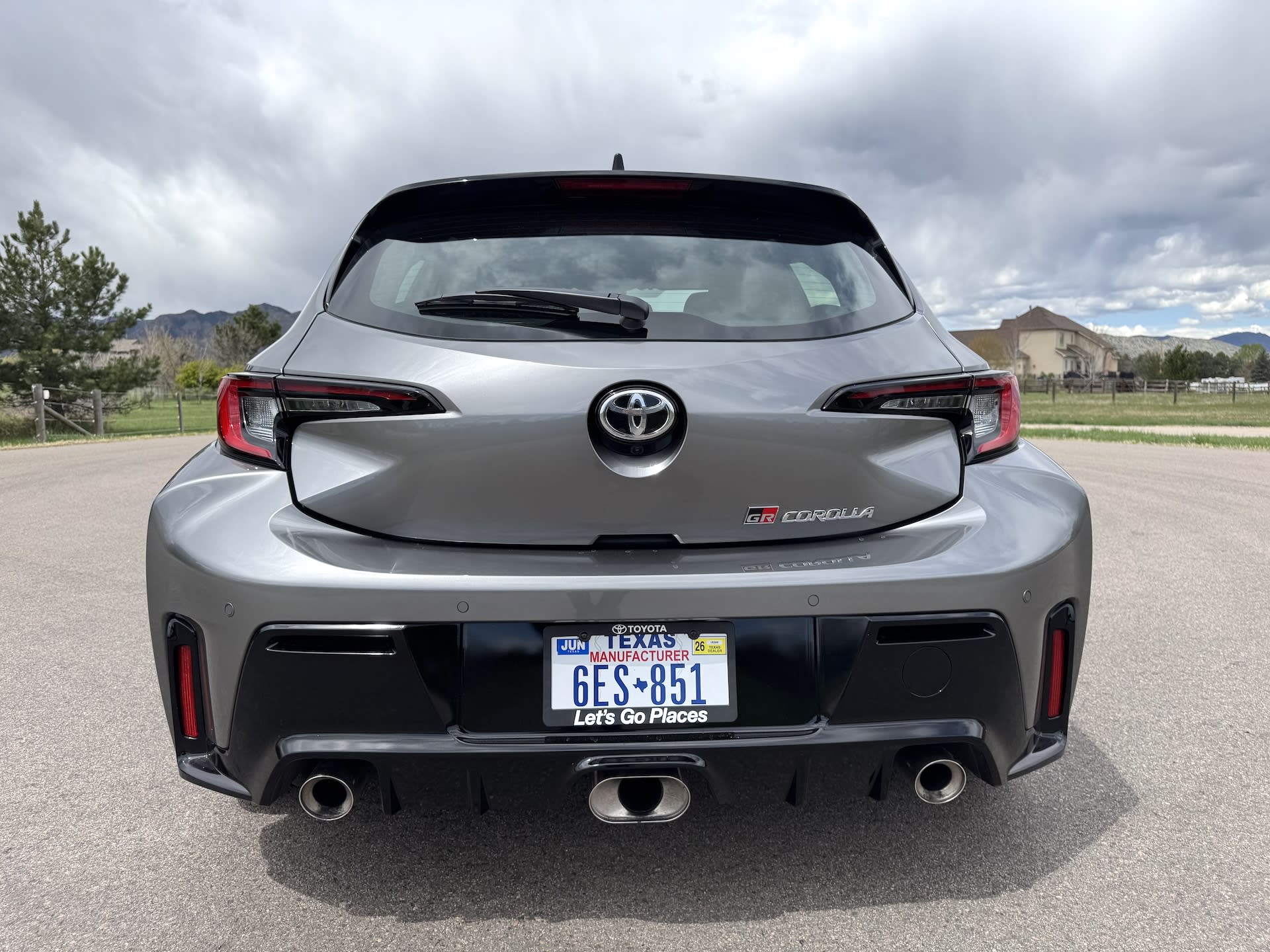 rear end of the Toyota GR Corolla