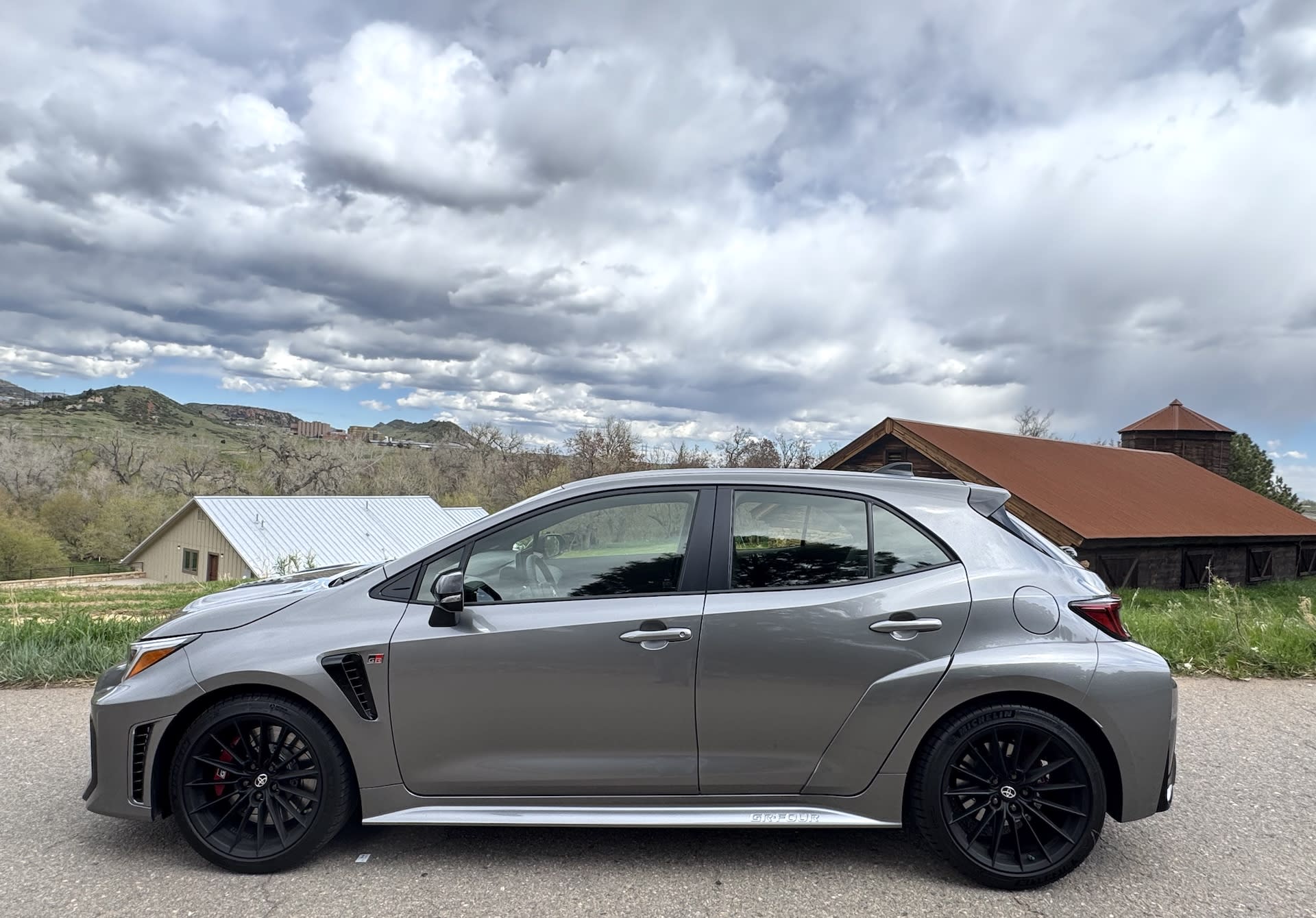 side view of the Toyota GR Corolla