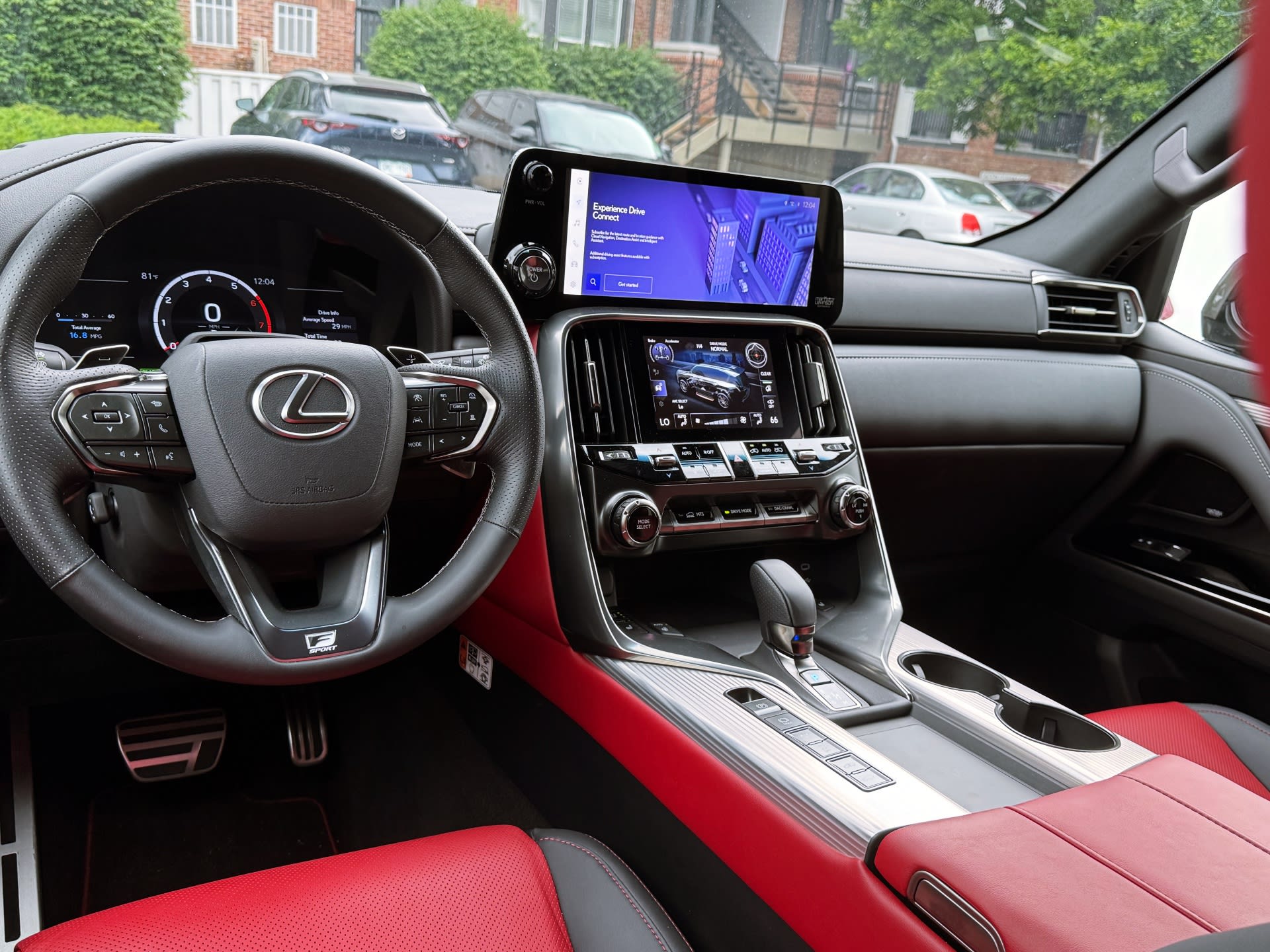 front interior in the 2025 Lexus LX700h