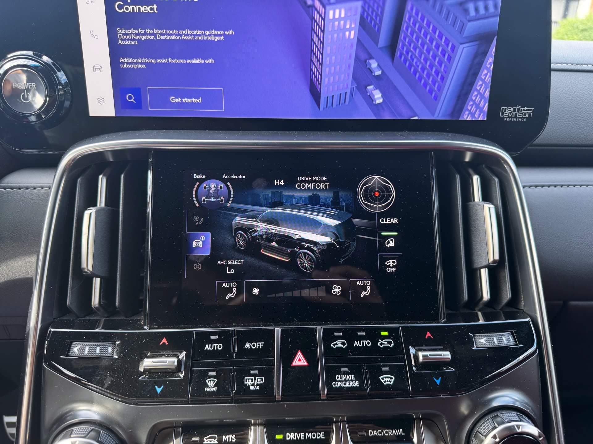 infotainment system in the 2025 Lexus LX700h