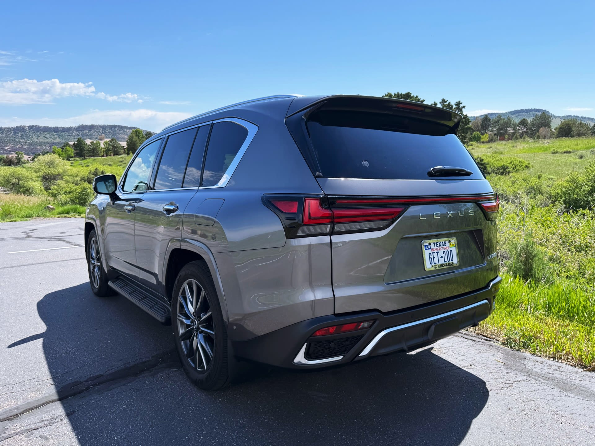 exterior rear image of the 2025 Lexus LX700h