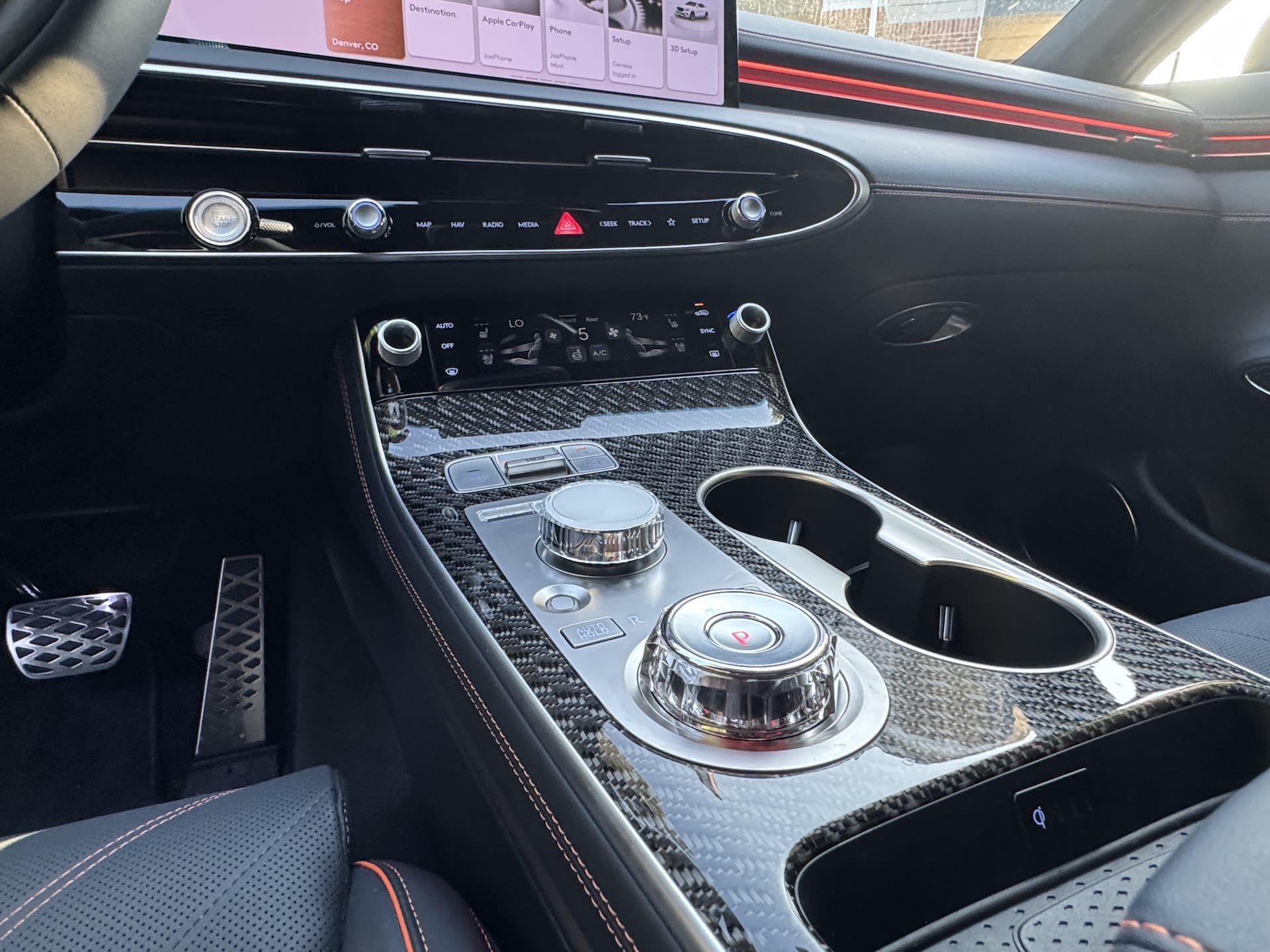 center console in the 2026 Genesis GV70