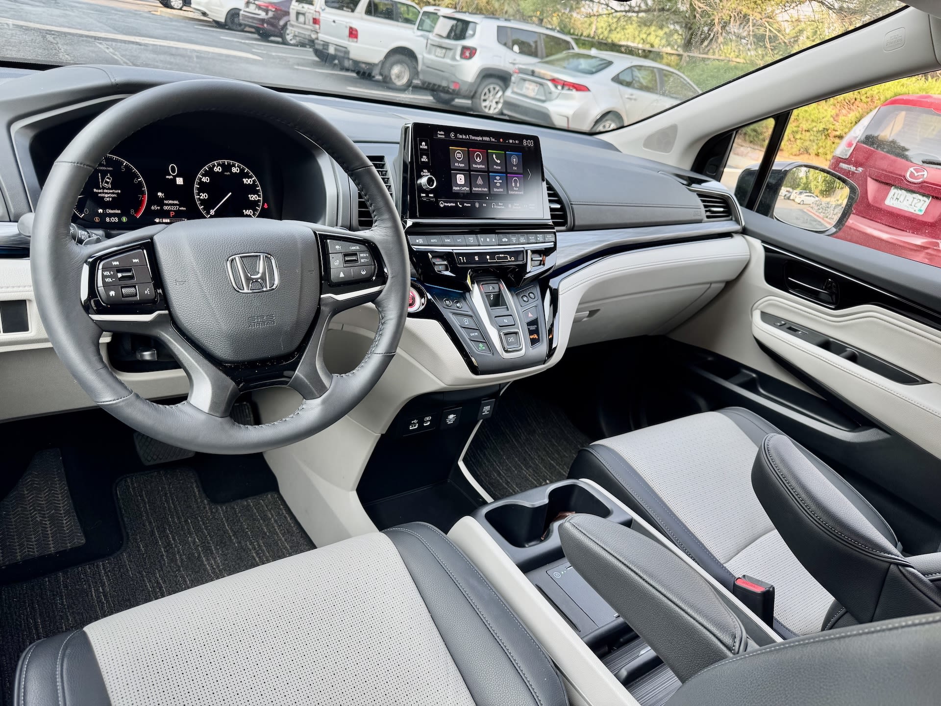 interior of the Honda Odyssey