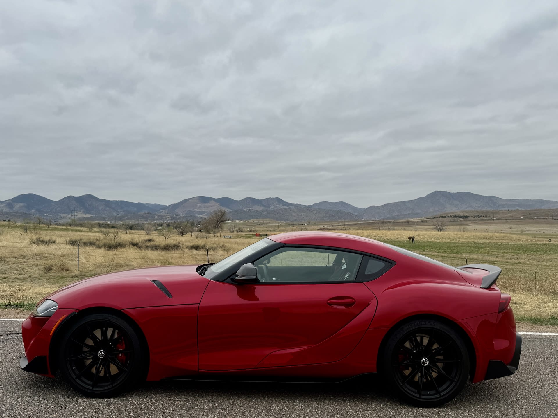 exterior side of the toyota supra