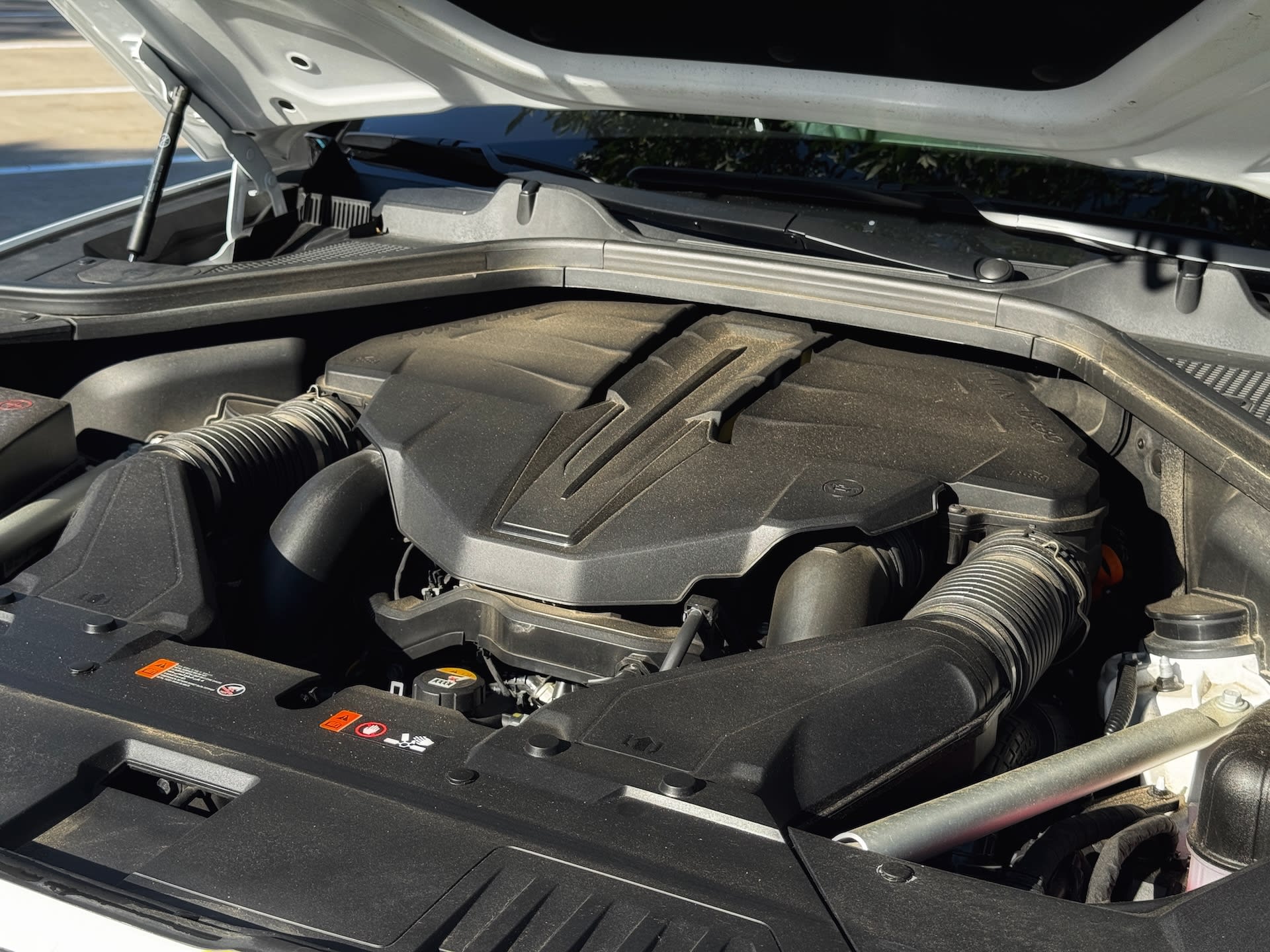 engine bay in the Genesis GV80