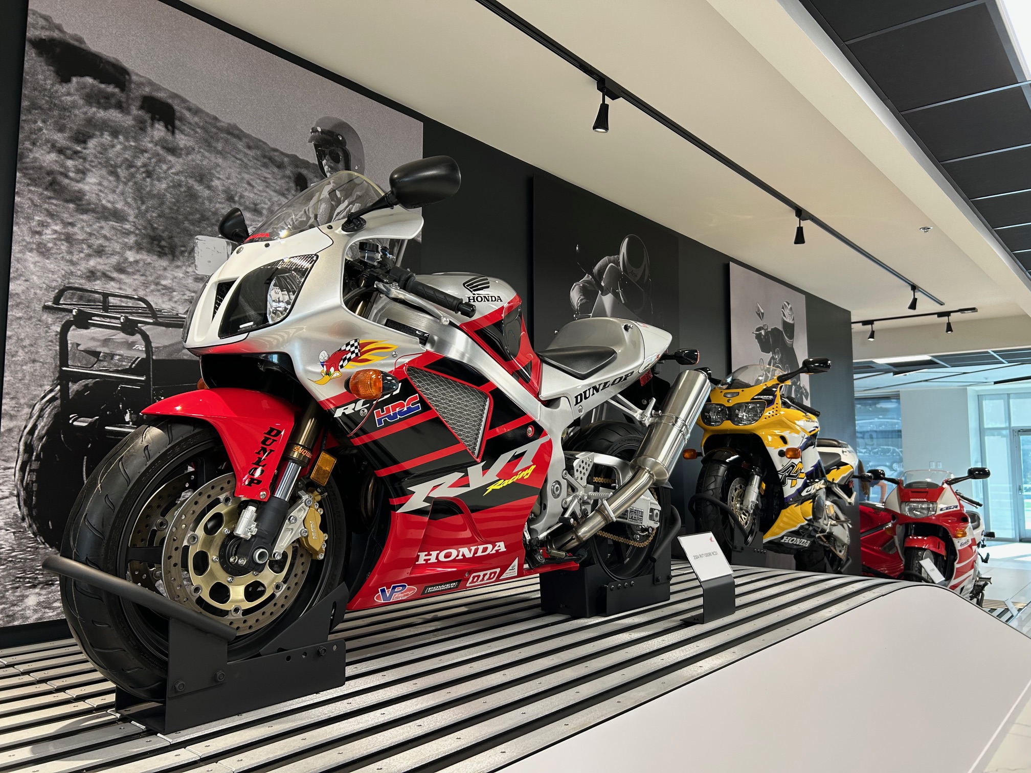 Historic bikes at the American Honda Collection Hall