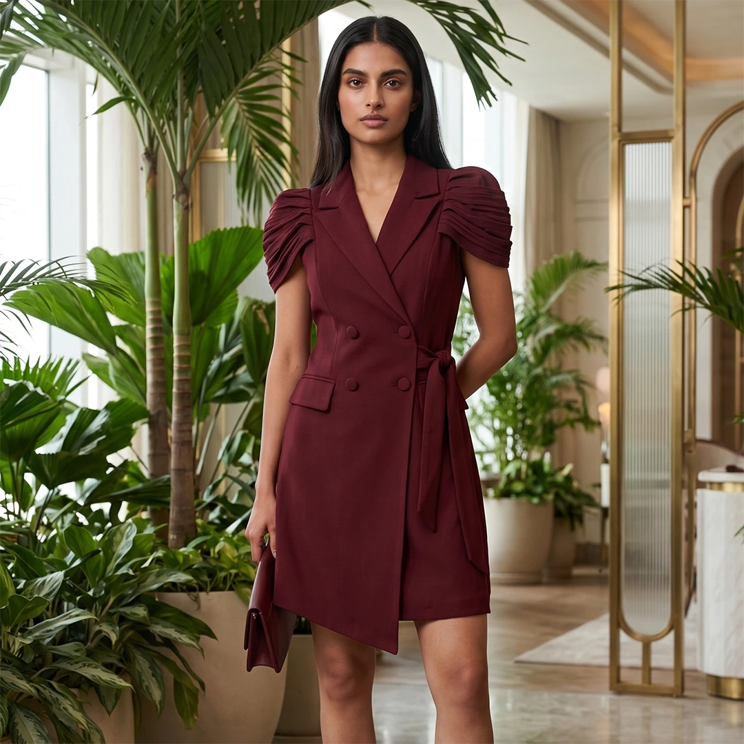 VELOURA BLAZER MINI DRESS