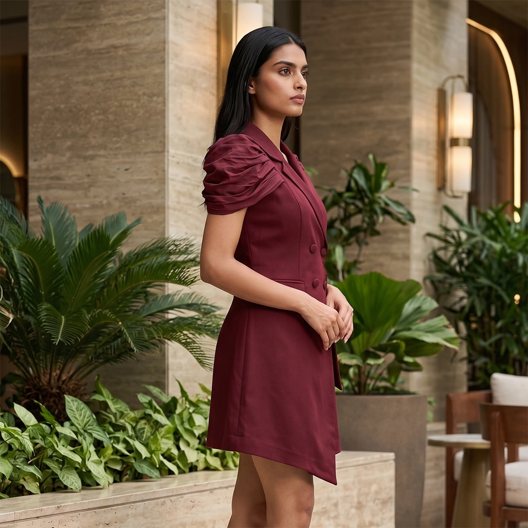 VELOURA BLAZER MINI DRESS view 2