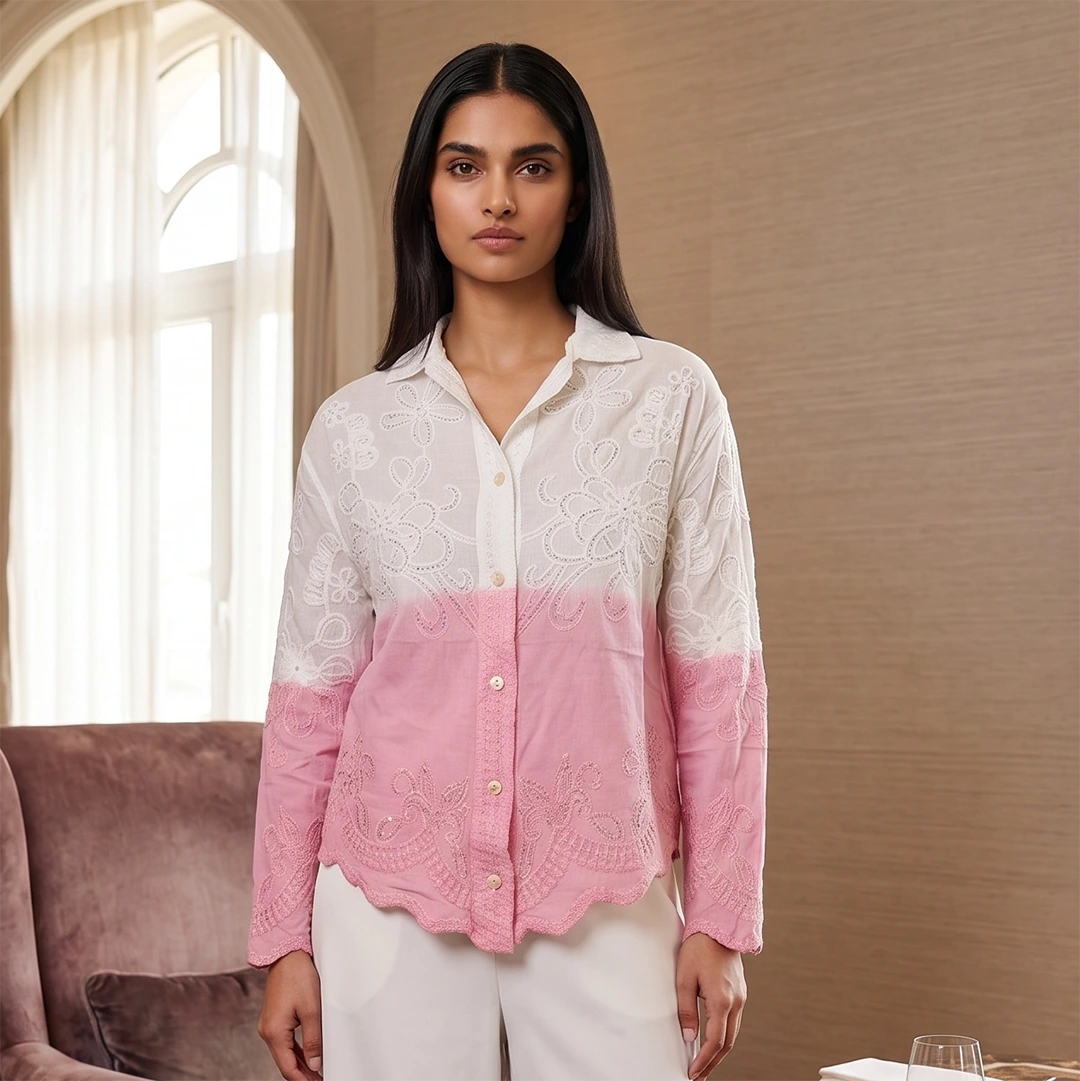 BLUSH  PETALE  SHIRT