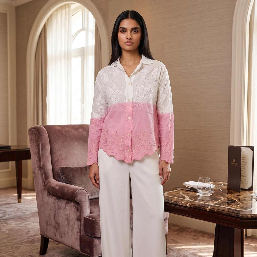 BLUSH  PETALE  SHIRT view 4