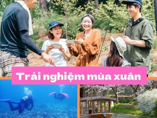 trải nghiệm mùa xuân ở Nhật