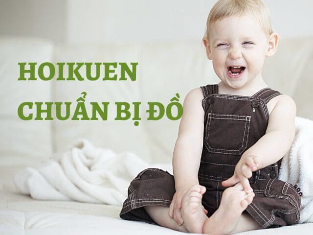 hoikuen chuẩn bị đồ