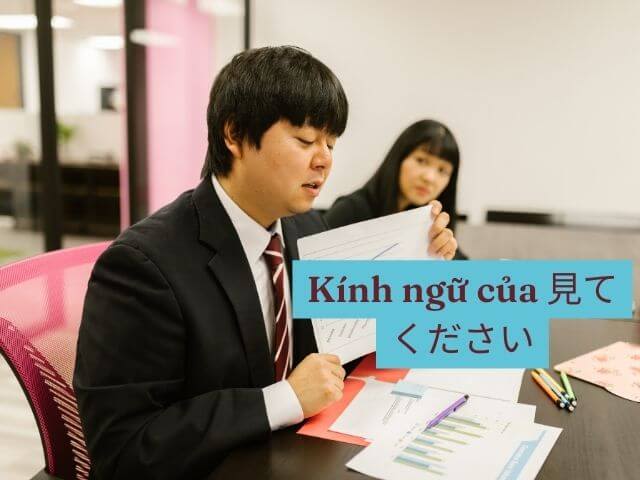 kính ngữ của 見てください