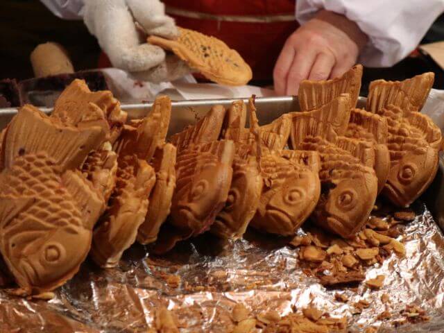 taiyaki bánh cá nướng Nhật Bản