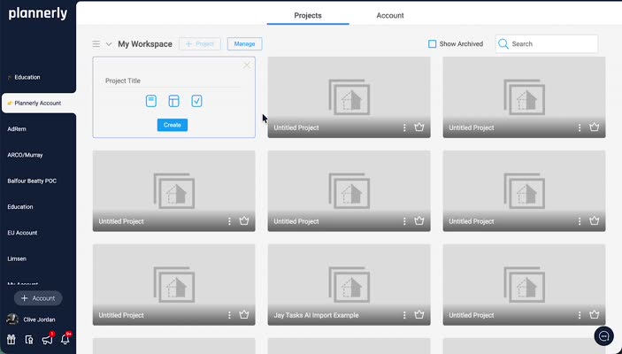 Open Scope module in Plannerly