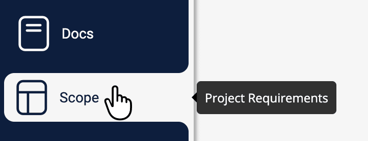 Step 1.2 - Scope module view before creating discipline folders