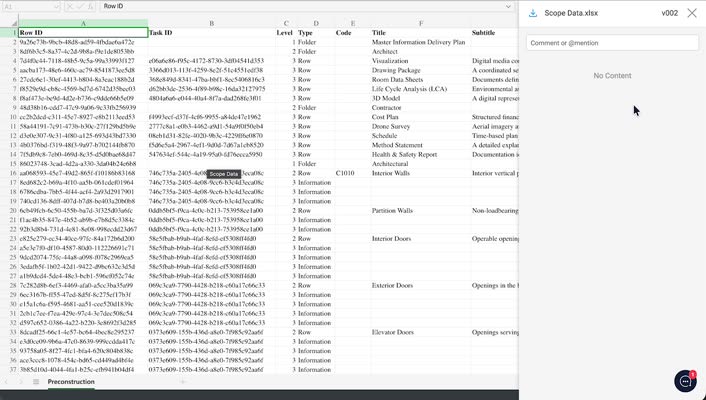 Document view with download menu (three dots)