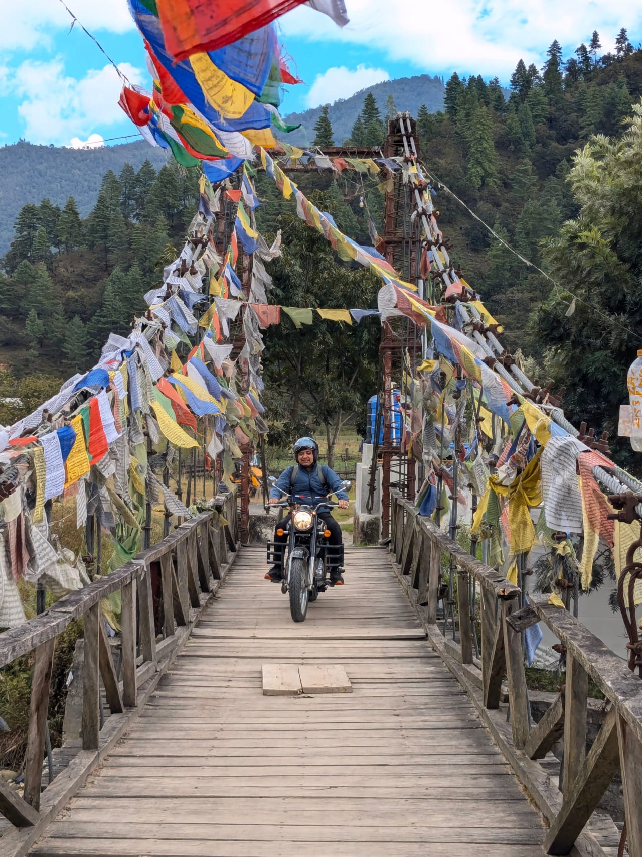 Mountain road through the green Arunachal foothills