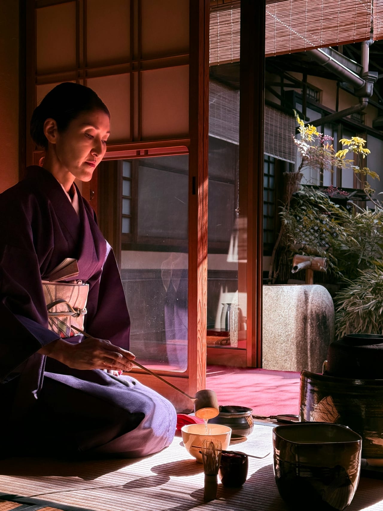 A traditional Japanese tea ceremony