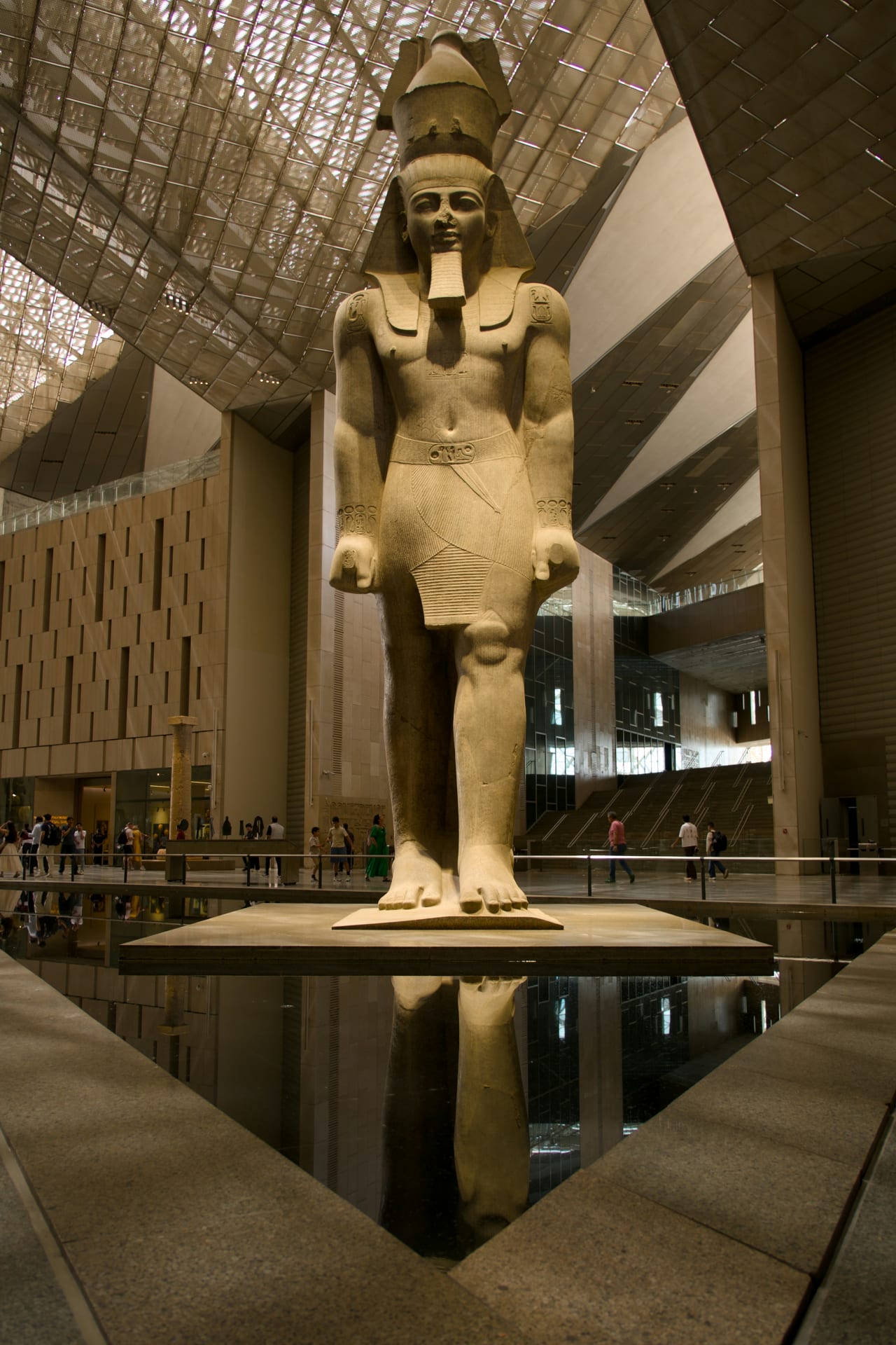 Artefacts inside the Grand Egyptian Museum