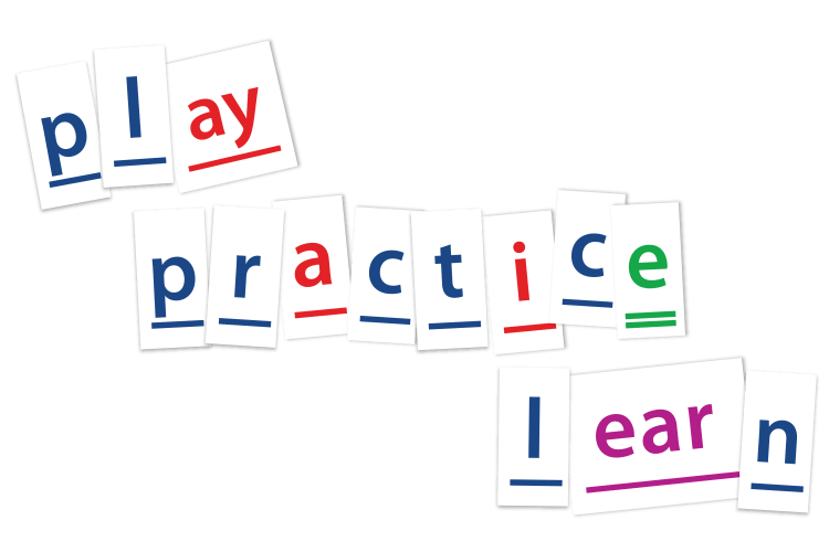 Play, practice and learn spelled out with Phonogram Game Tiles