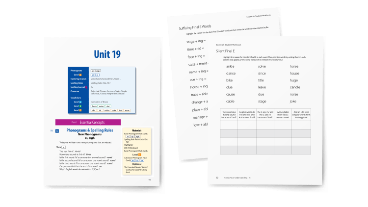 Part five offers consistent review points at the end of each Essentials unit correlated with the review activities in the Student Workbook