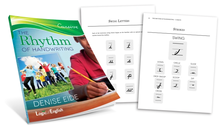 Rhythm of Handwriting Student Book - Cursive introduces letters in groups based on similar strokes.