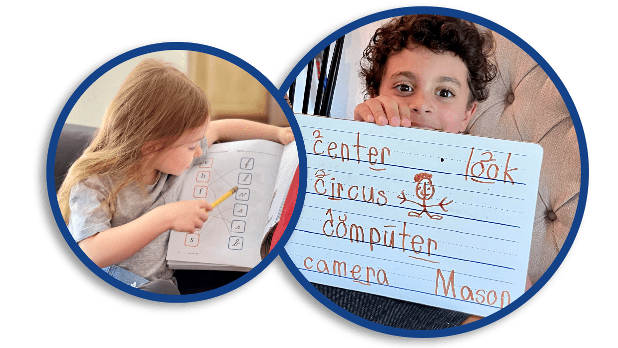 Young learners immersed in multimodal learning as they explore Foundations curriculum