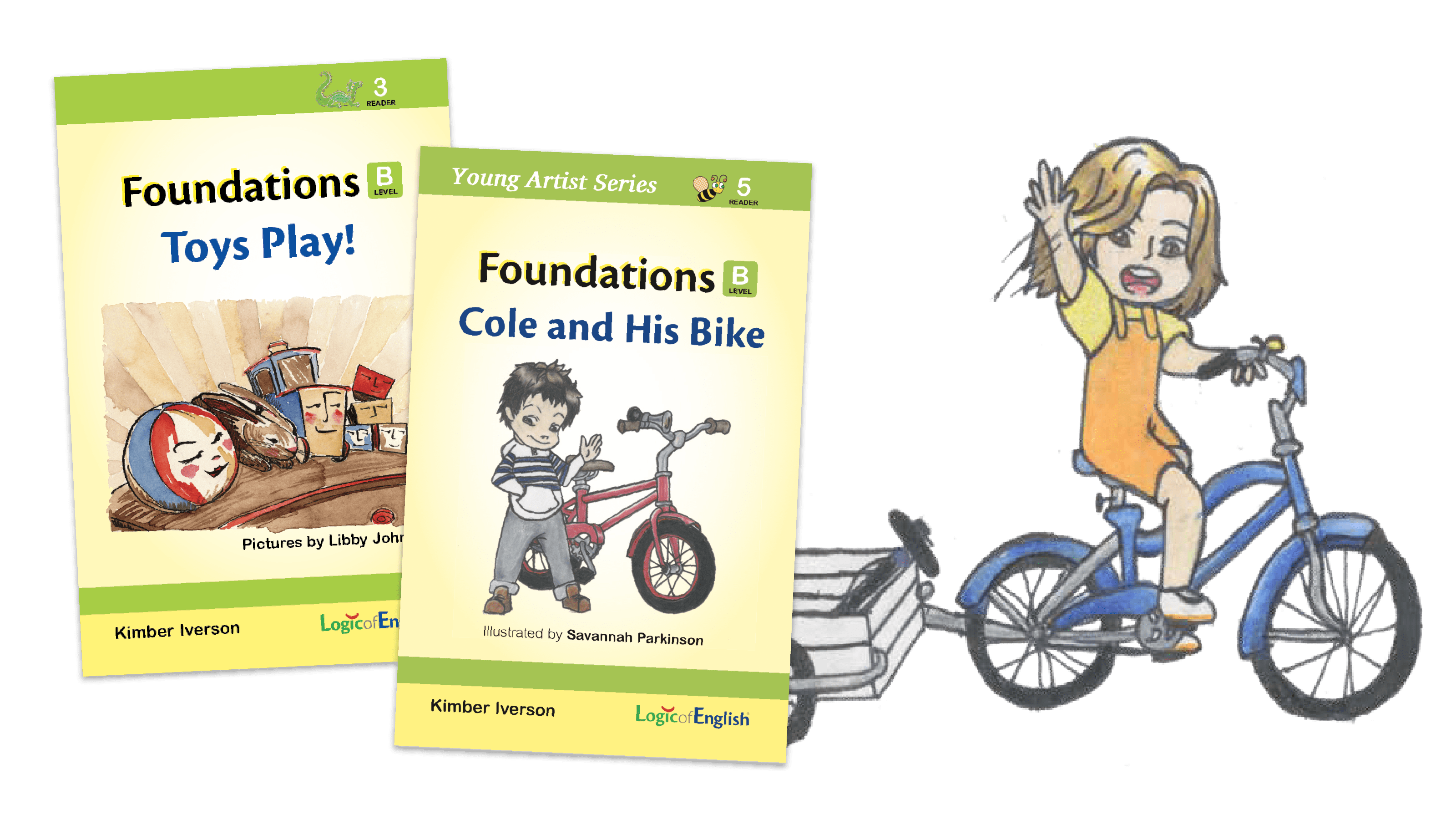 Fiction decodable readers used in Foundations B with engaging texts paired with amusing illustrations
