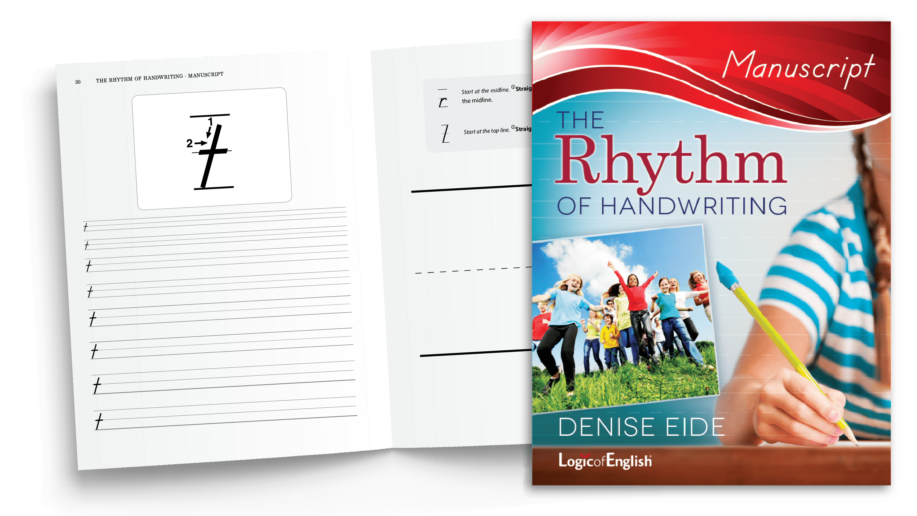Rhythm of Handwriting Student Book - Manuscript introduces letters in groups based on similar strokes.