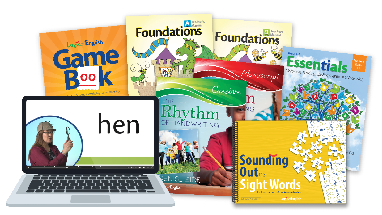 Curriculum based on the Science of Reading published by Logic of English, available in print, PDF, and online.