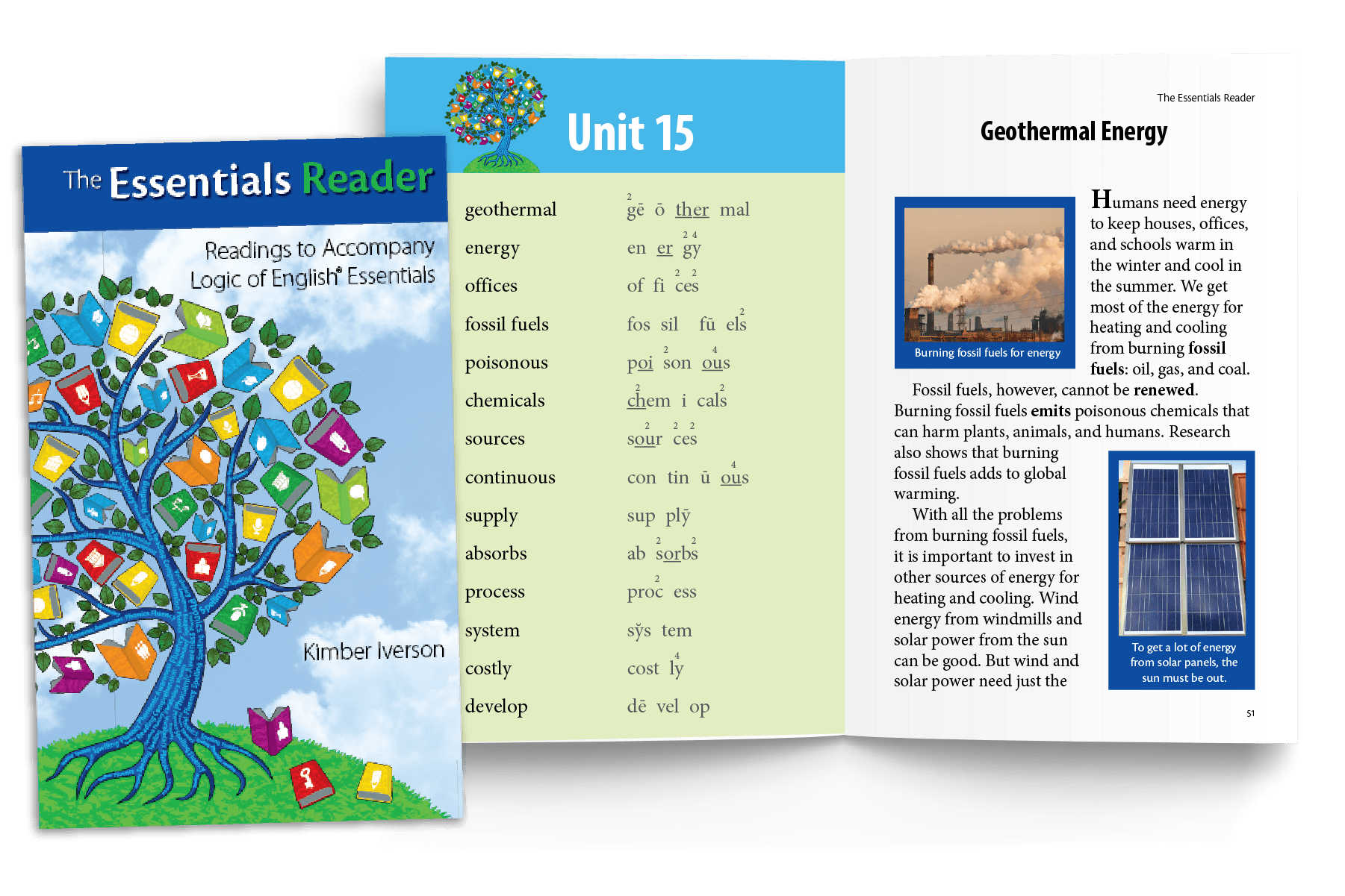 Essentials Reader offers decodable readers containing a variety of topics suitable for ages 8 to adult.