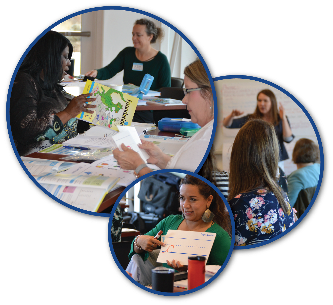 Small group exercises provide practice teaching for educators to immerse themselves in applying the Science of Reading.