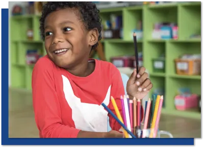 Preschool child curious to learn more about the Science of Reading