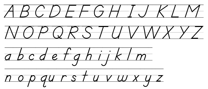 common manuscript fonts