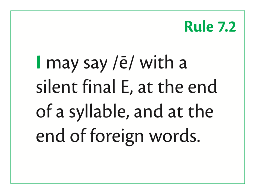 Spelling Rule 7.2