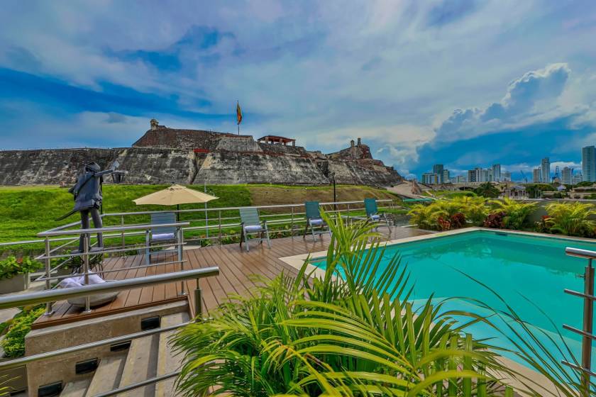 Pool at the GHL Collection San Lázaro Art Hotel in Cartagena de Indias