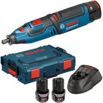 משחזת ציר נטענת - קיט BOSCH GRO 10.8 V-LI - L-BOXX