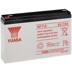 מצבר עופרת נטען - YUASA NP7-6 - 6V 7AH