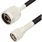 כבל קואקסיאלי - N (M) ~ MINI UHF (M) - RG58 - 15M